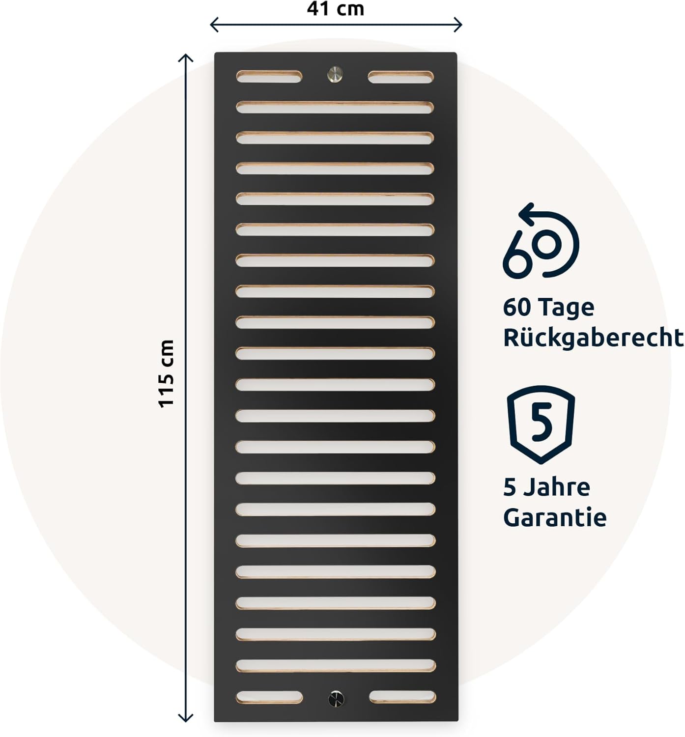 Max Fitness – Faszienrollen-Set mit Wandhalterung Advanced – inklusive LeanBoard & PickUp – 2 Schaumstoffrollen gegen Schmerzen (Rollenhalter Anthrazit/Wandhalterung Anthrazit, Faszien-Set Advanced) – Bild 2