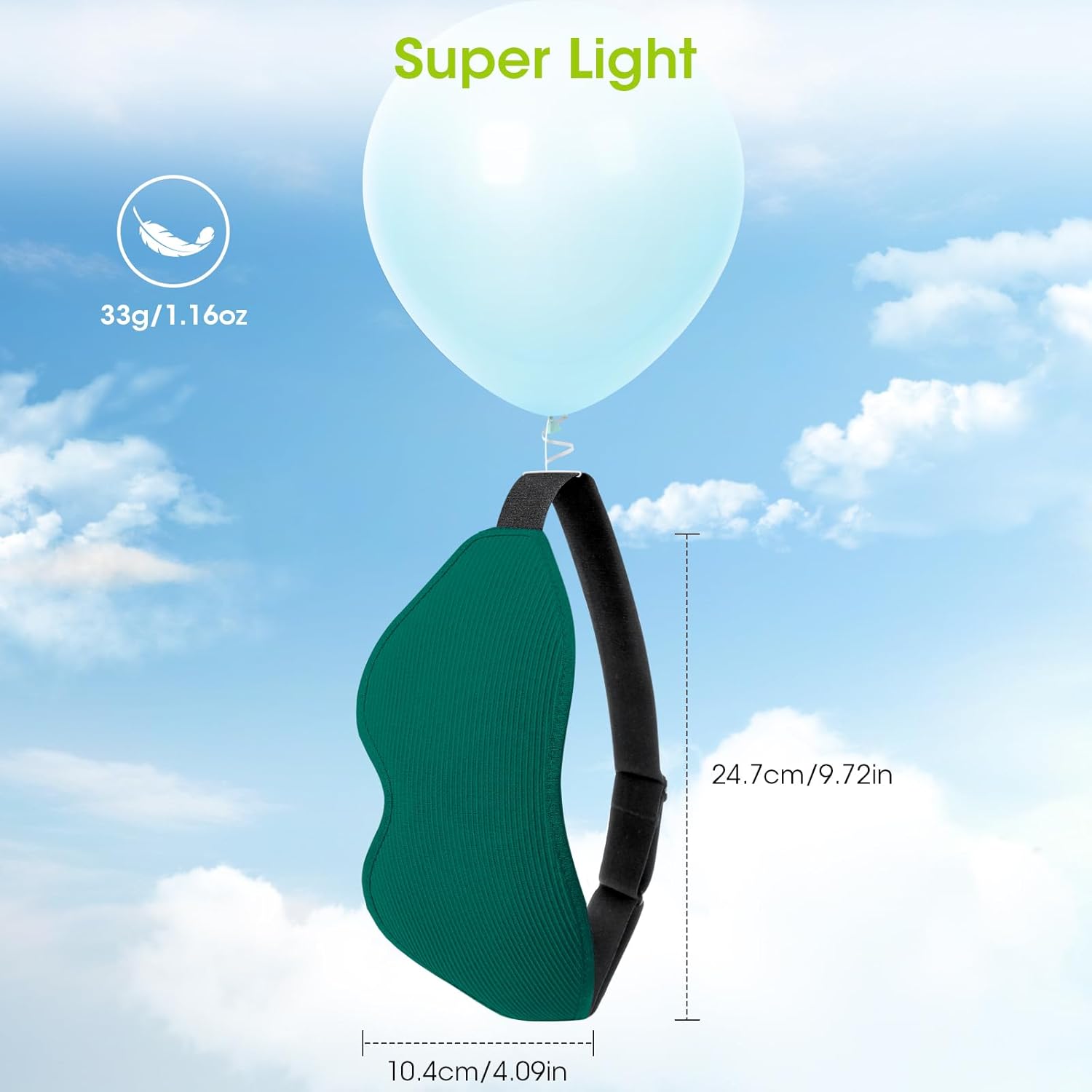 Schlafmaske für Seitenschläfer, Laitver 2025, aktualisiertes Design, 3D-Lichtblockierende Augenmaske für Damen und Herren, bequeme und atmungsaktive, druckfreie Schlafmaske mit verstellbarem Gummiband, Marineblau – Bild 7