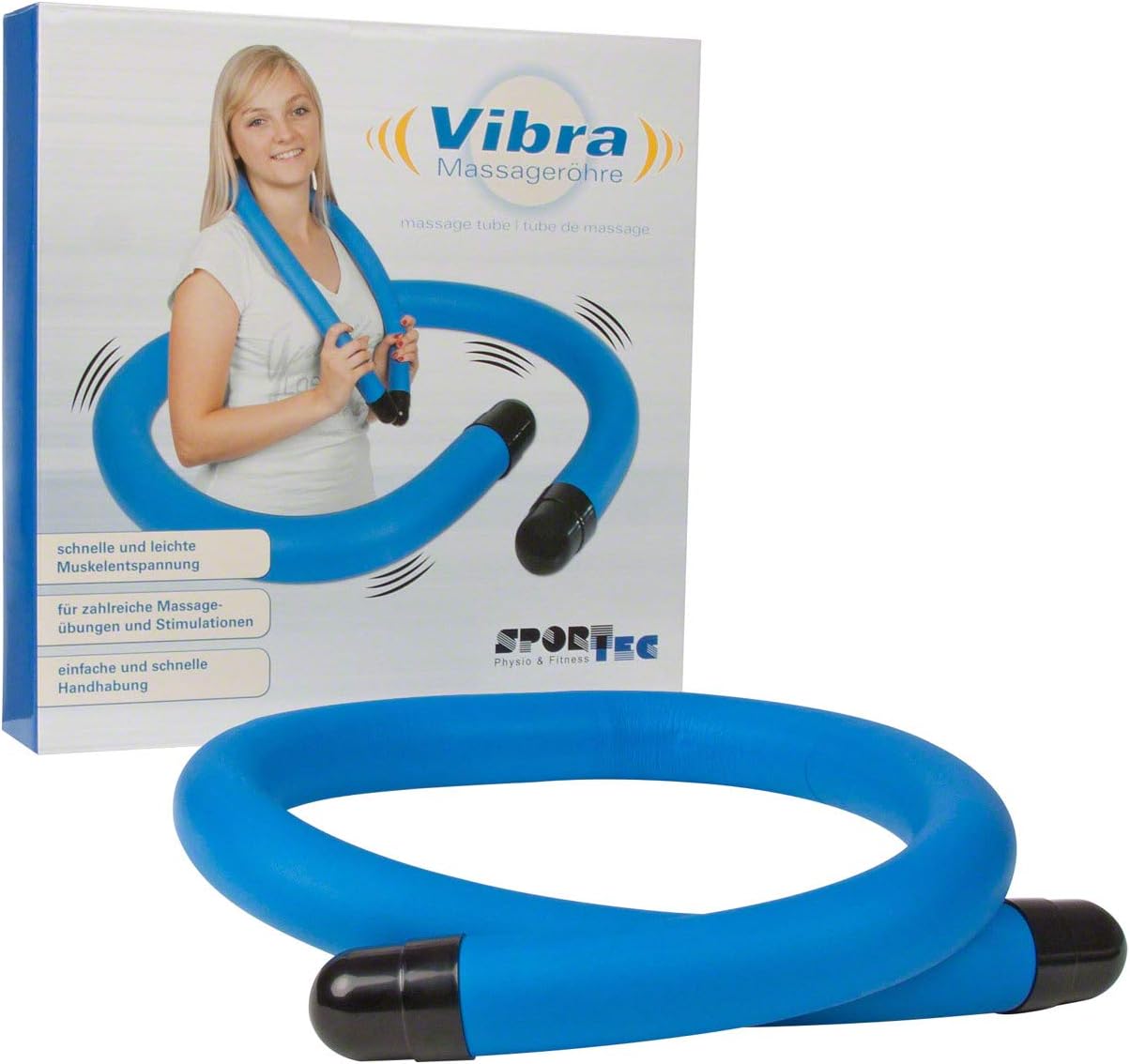 Sport-Tec Vibra Massage Tube, Vibrationsmassagegerät zur Selbstmassage, Wellness-Massagegerät für Nacken, Schultern & Rücken, 115 cm, Entspannungsgerät, kabellos – Bild 10