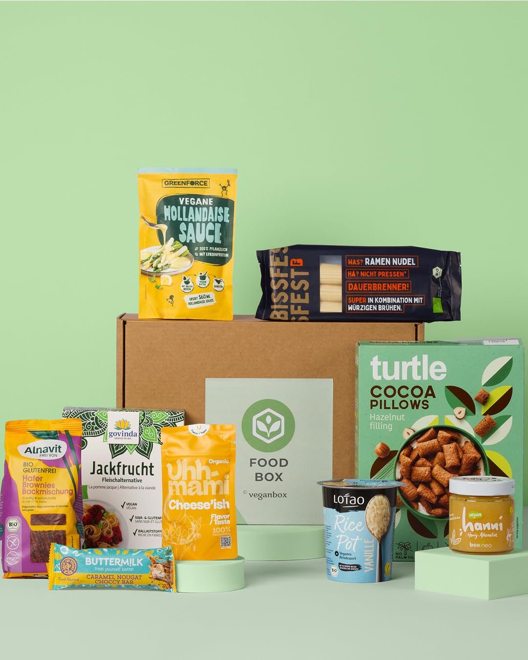 Vegan Box Food Geschenkbox, 100 % veganes Essen, mit mindestens 9 Produkten
