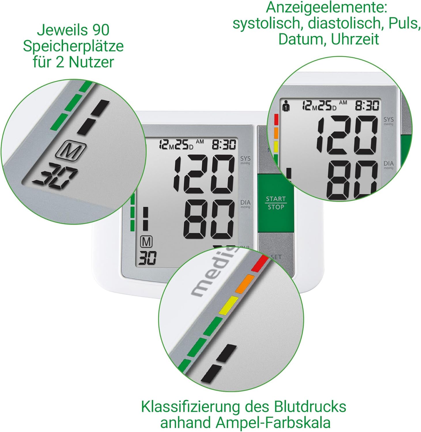 Medisana Oberarm-Blutdruckmessgerät BU510, 1 Stück – Bild 4