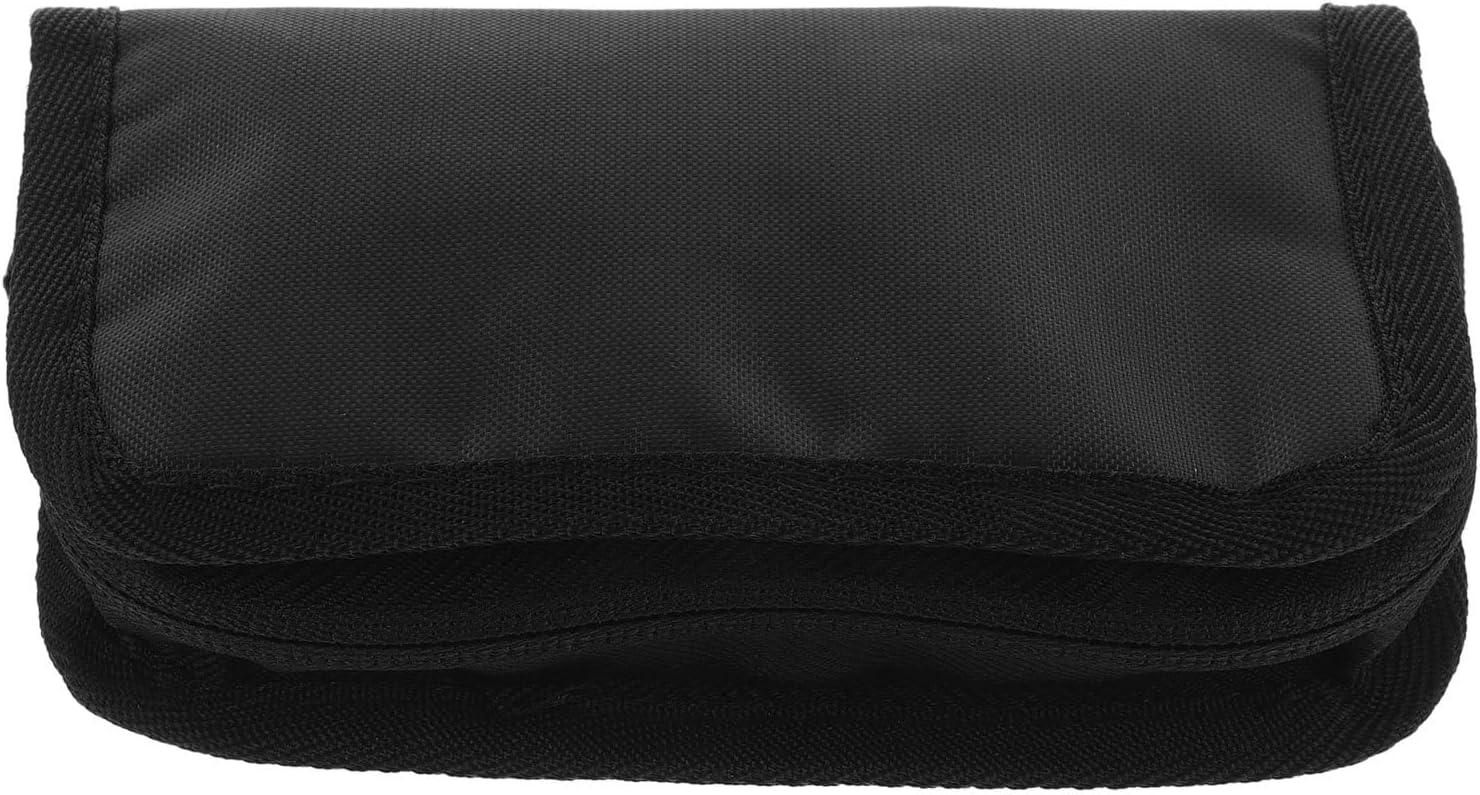 Artibetter Tragbare Zuckermessgerät-Tasche mit glattem Reißverschluss aus PVC und Stoff, Organizer für Diabetes-Zubehör für Zuhause und Reisen