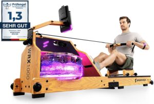 Sportstech Premium Rudergerät Wass...