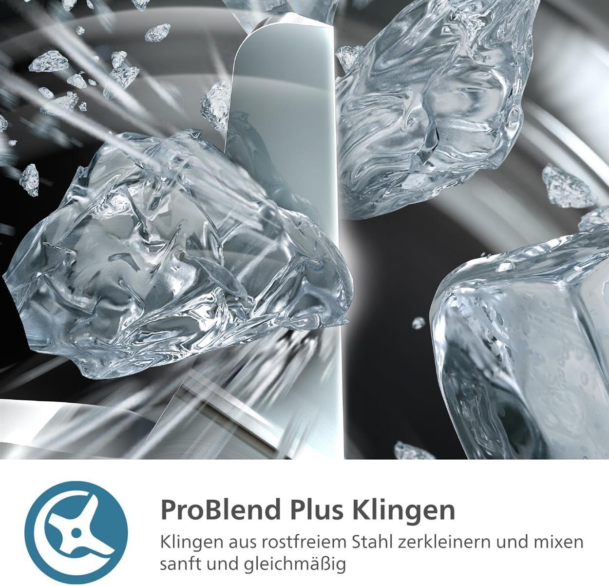 Mixer der Philips 5000-Serie mit Mix- und Go-Behälter – 1200 W. 2 l maximales Fassungsvermögen. ProBlend Plus-Technologie. Spülmaschinenfeste Teile. Schwarz (HR3031/00) – Bild 5