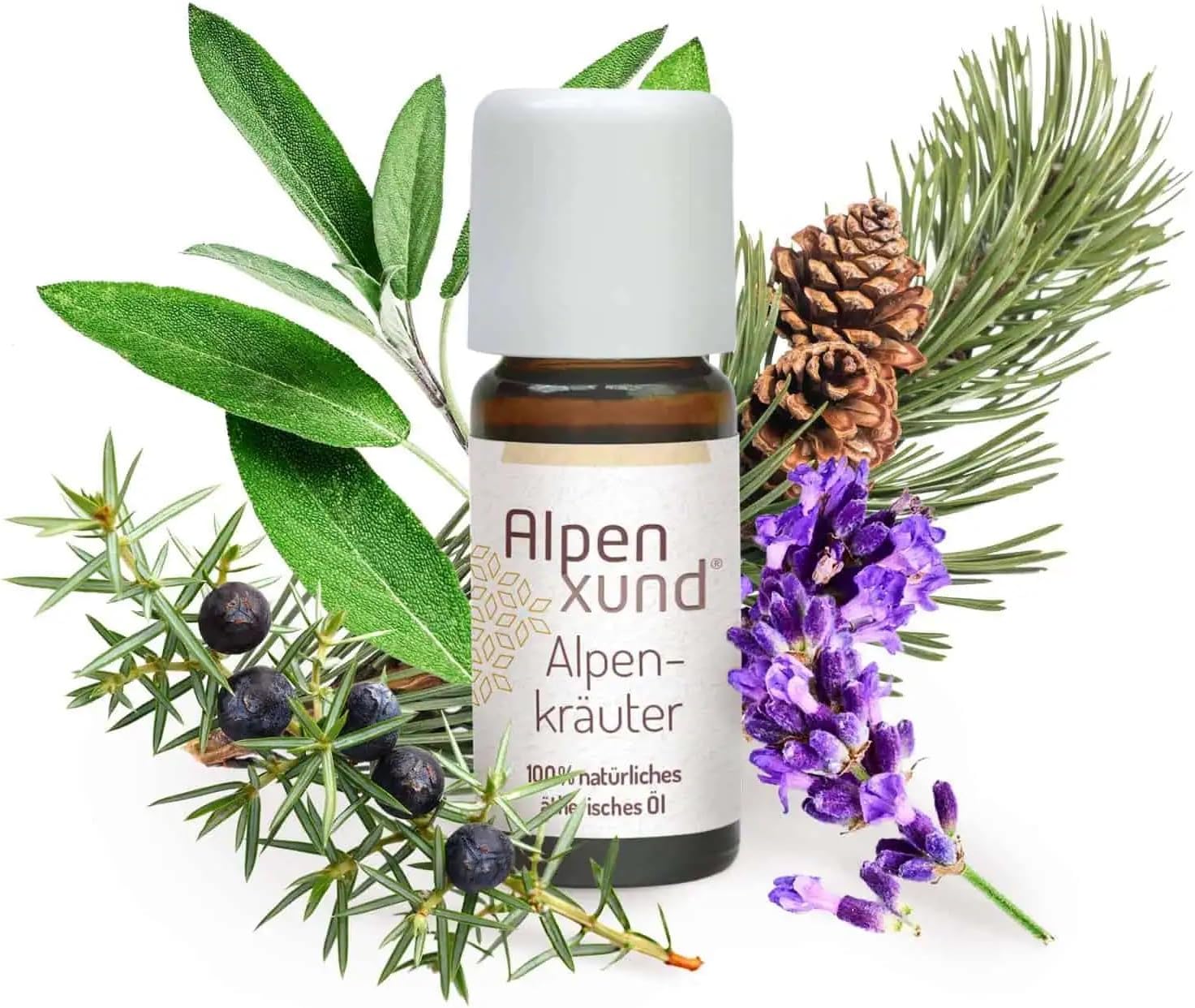 Ätherisches Öl Alpenkräuter 10 ml I Natürlich & Intensiv I Für Diffusor & Aromatherapie I Raumduft zur Entspannung I Duftöl 100 % natürlich