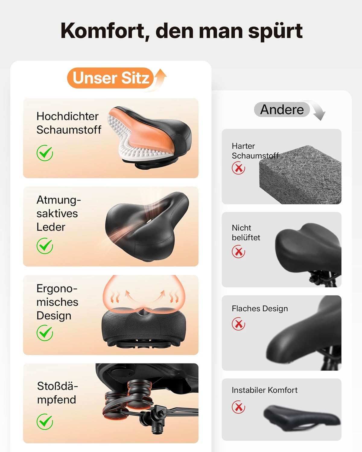 MERACH PRO Heimtrainer Fahrrad mit 8KG High-Inertia Schwungrad für Optimierte Laufruhe, Leises Magnetbremssystem, Verstärkter H-Rahmen, Stoßdämpfender Luftkissensattel, Eigene App, Bis 150KG – Bild 5