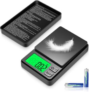 HOTUT Taschenwaage, 500 g/0,01 g, P...