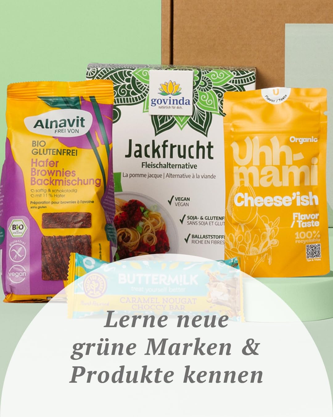 Vegan Box Food Geschenkbox, 100 % veganes Essen, mit mindestens 9 Produkten – Bild 4
