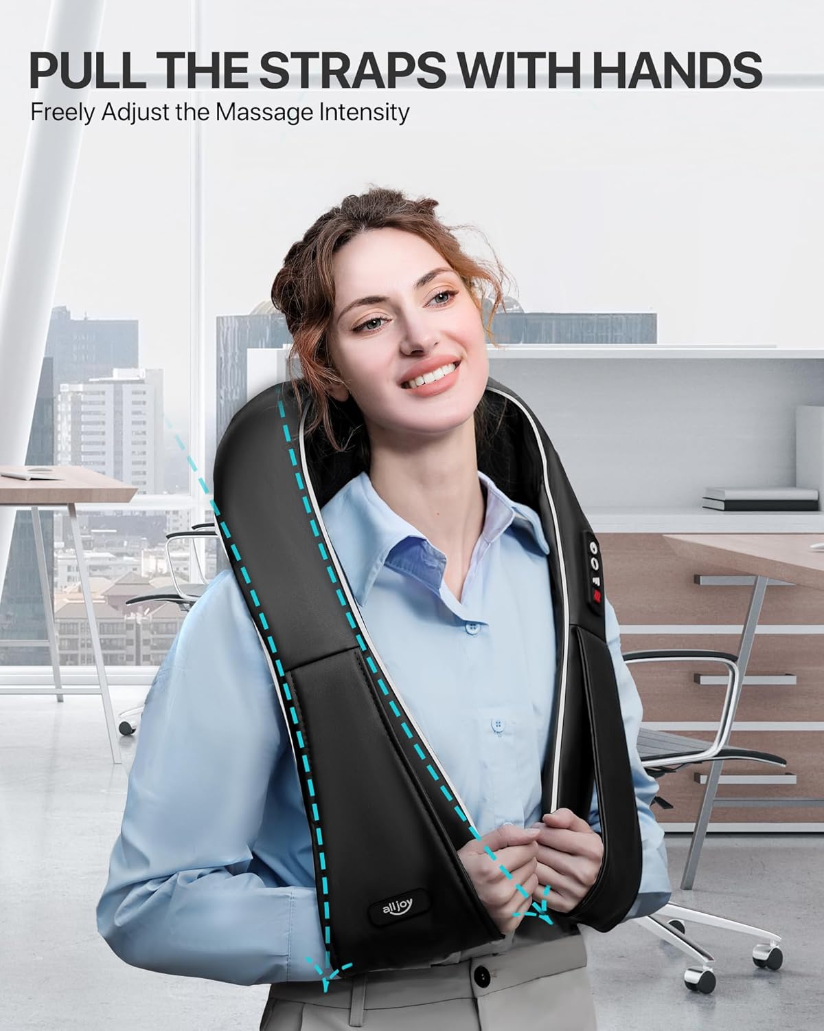 Nackenmassagegerät mit Wärme, 3D-Nackenmassagegerät, Shiatsu-Massagegerät für Rücken, Schulter, Weihnachtsgeschenke für Papa, Mama, Rückenmassagegerät für Damen und Herren – Bild 8