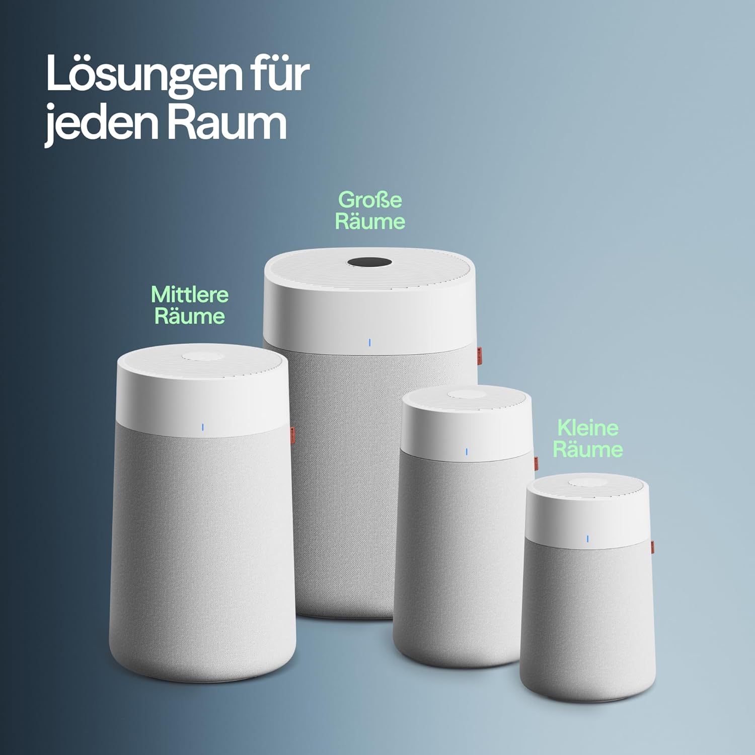 BLUEAIR Luftreiniger für Räume bis 43 m² – Smart, leise, HEPA Silent-Technologie, ideal für Zuhause, Schlafzimmer, Kinderzimmer, gegen Staub, Allergene, Rauch, Schimmel, Tierhaare – Blue Pure 511i max – Bild 12