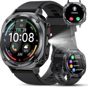 TIMU Herren Smartwatch 1,45 Zoll AM...