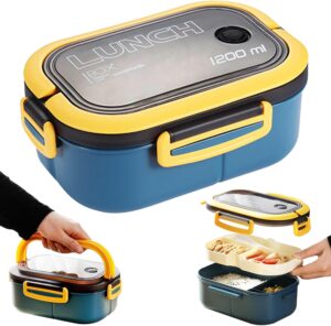 Bento-Brotdose mit Fächern, 2-lagi...