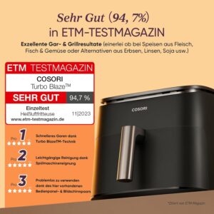 Cosori TurboBlaze Airfryer, 9-in-1-...
