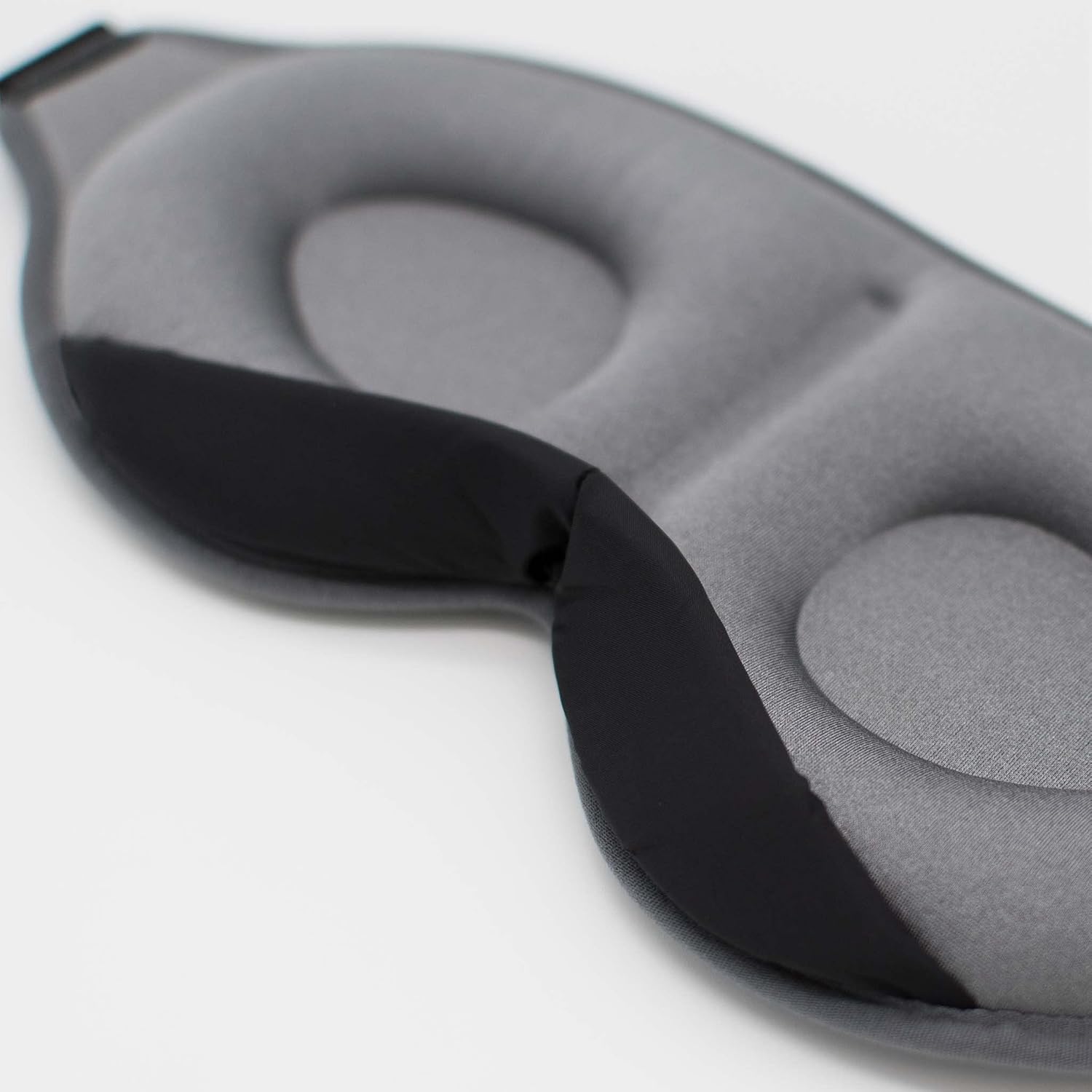 3D-Deluxe-Schlafmaske für Damen und Herren, Seitenschläfer-Augenmaske mit tiefen Augenhöhlen für Wimpern, Augenbinde 100 % dunkel zum Schlafen, bequeme Schlafmaske für Reisen, Grau – Bild 4