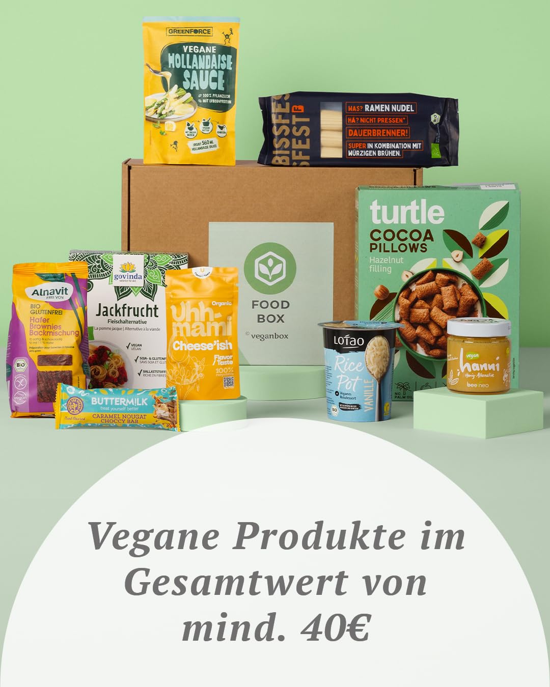 Vegan Box Food Geschenkbox, 100 % veganes Essen, mit mindestens 9 Produkten – Bild 2