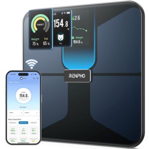 RENPHO Waage mit BMI, Körperfettwa...