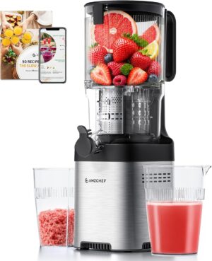 AMZCHEF Entsafter – Slow Juicer m...