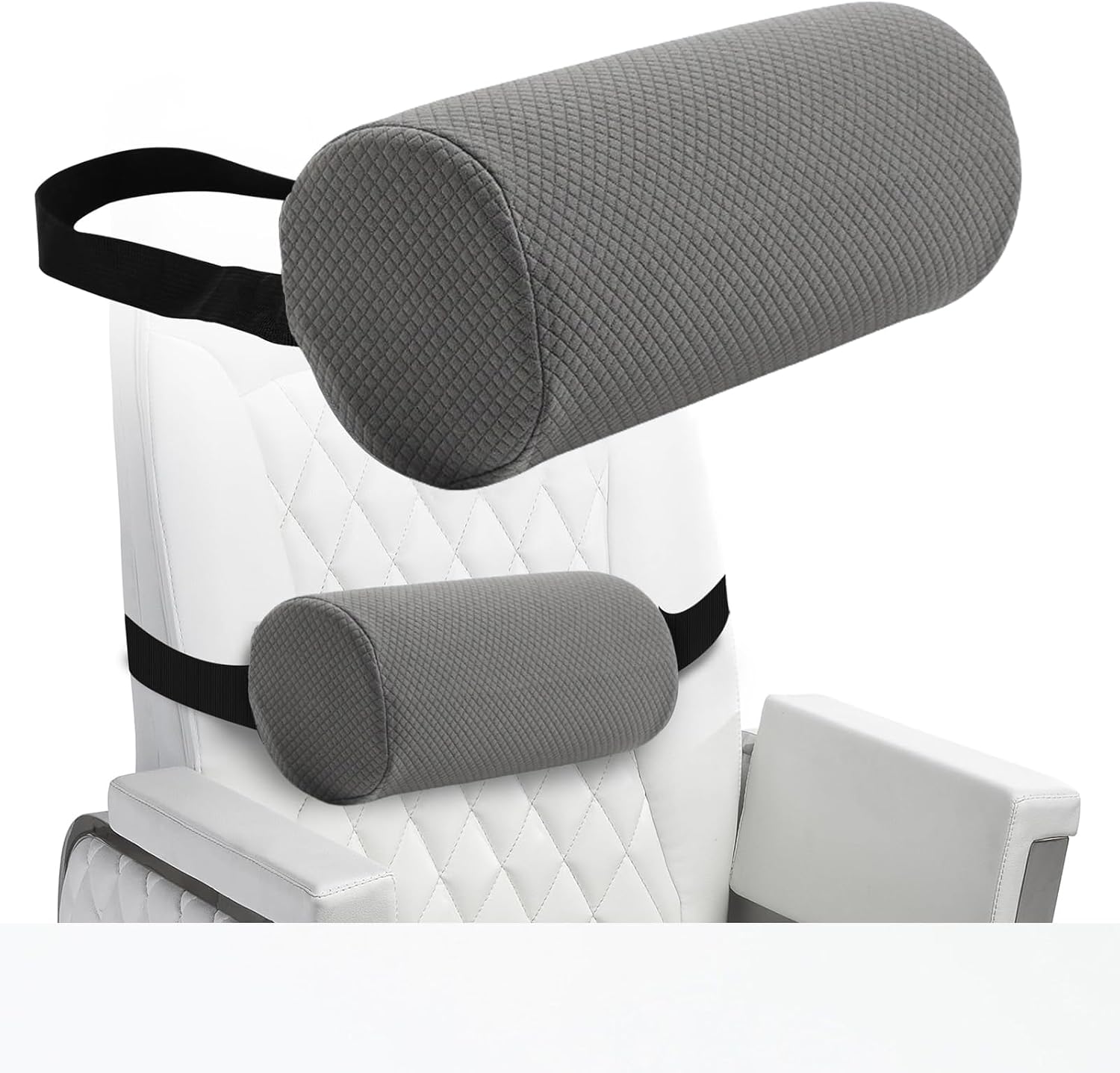 Ergonomisches Lendenkissen mit Bezug, Lendenkissen Auto mit Gurt, Rückenstütze für Sofa Auto, Rückenkissen gegen Schmerzen, Bandscheibenwürfel, Uplift-Kissen