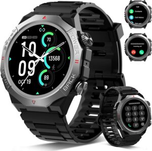 Militär-Smartwatch für Herren und...
