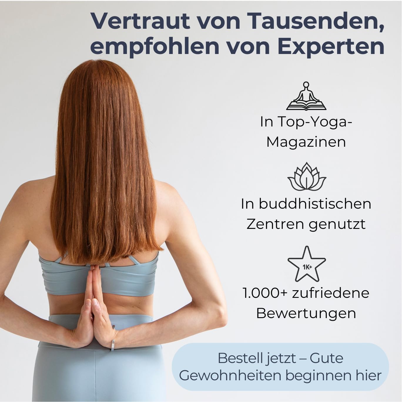 basaho Klassisches Zafu Meditations-Yogakissen | Bio-Baumwolle | Buchweizenschalen | Abnehmbarer und waschbarer Bezug – Bild 8