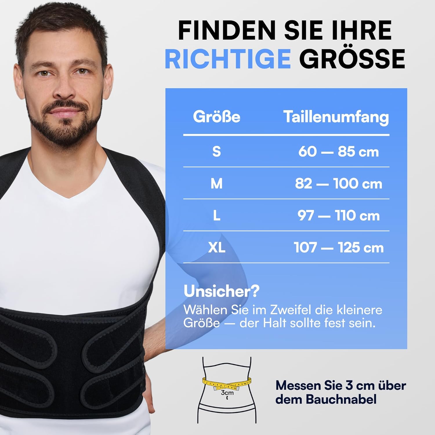 Haltungskorrektur-Rücken für Männer und Frauen – Rückenglätter & Rückenstützgürtel, verstellbarer Rückengurt für gerade Haltung, inklusive 2 Schulterpolster – Bild 3