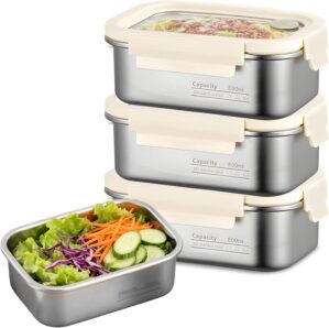 PORFOYO Meal Prep Boxen, Edelstahl,...