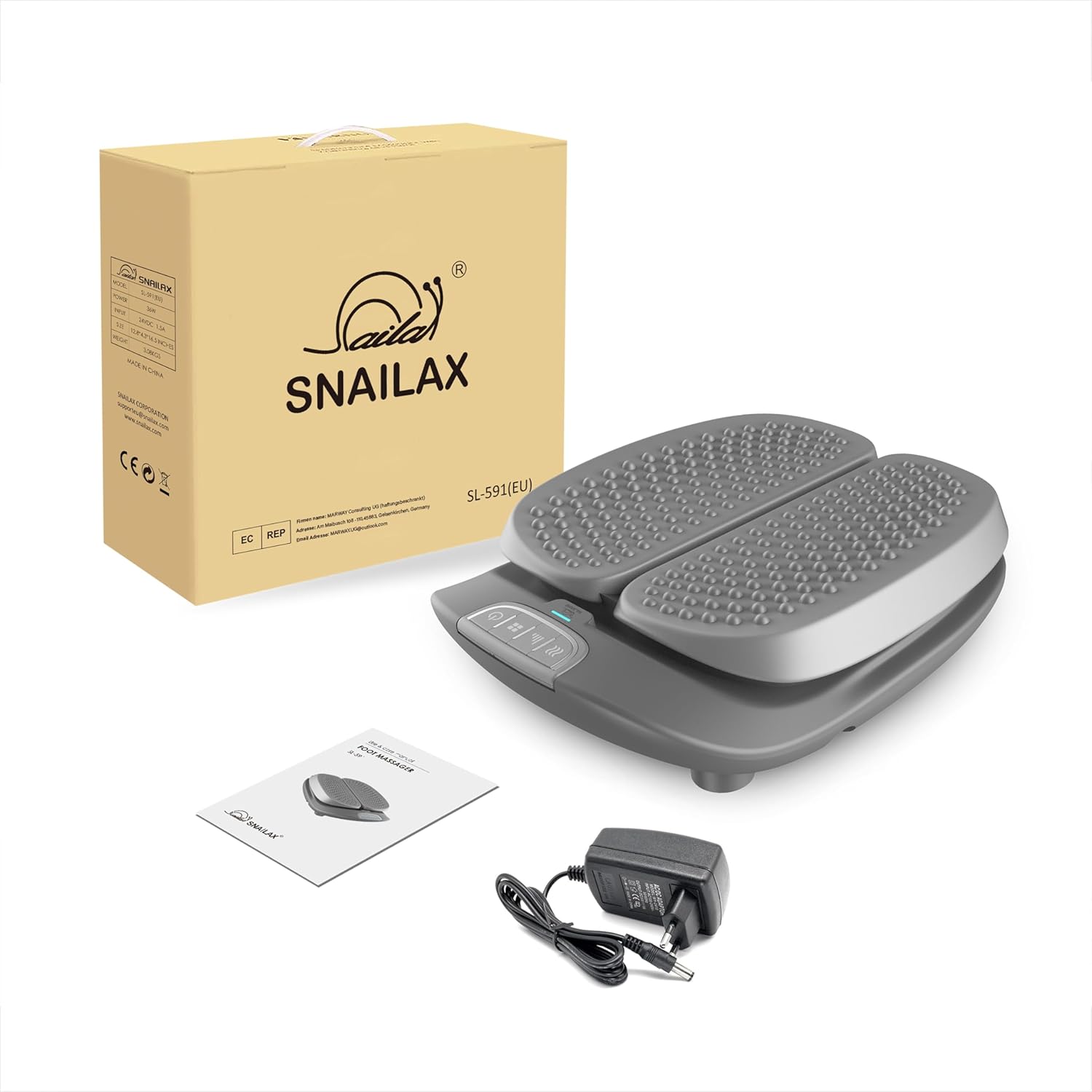 Snailax Shiatsu Fußmassagegerät mit Wärmefunktion, elektrisches Fußmassagegerät mit Vibration, Massagegerät für Fußmassage mit Fernbedienung, Geschenke – Bild 8