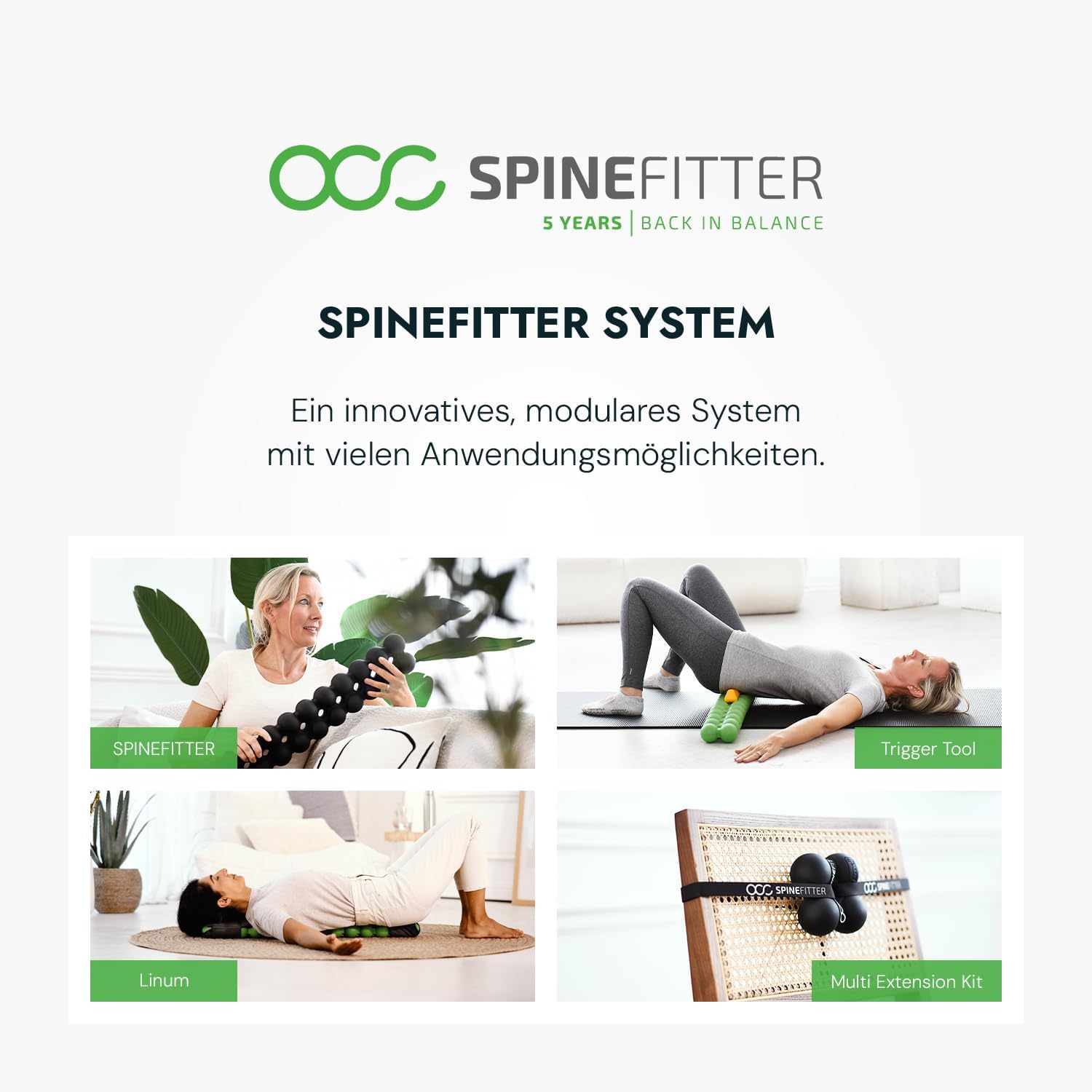 Spinefitter von Sissel Red | Massagegerät für Rücken & Gleichgewicht | Rückentrainer löst Verspannungen und Blockaden | Ideal für Pilates und Yoga | Zur Entspannung der Wirbelsäule | Für Zuhause und Praxis – Bild 9