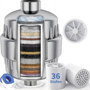 36-stufiger Duschfilter mit Vitamin...