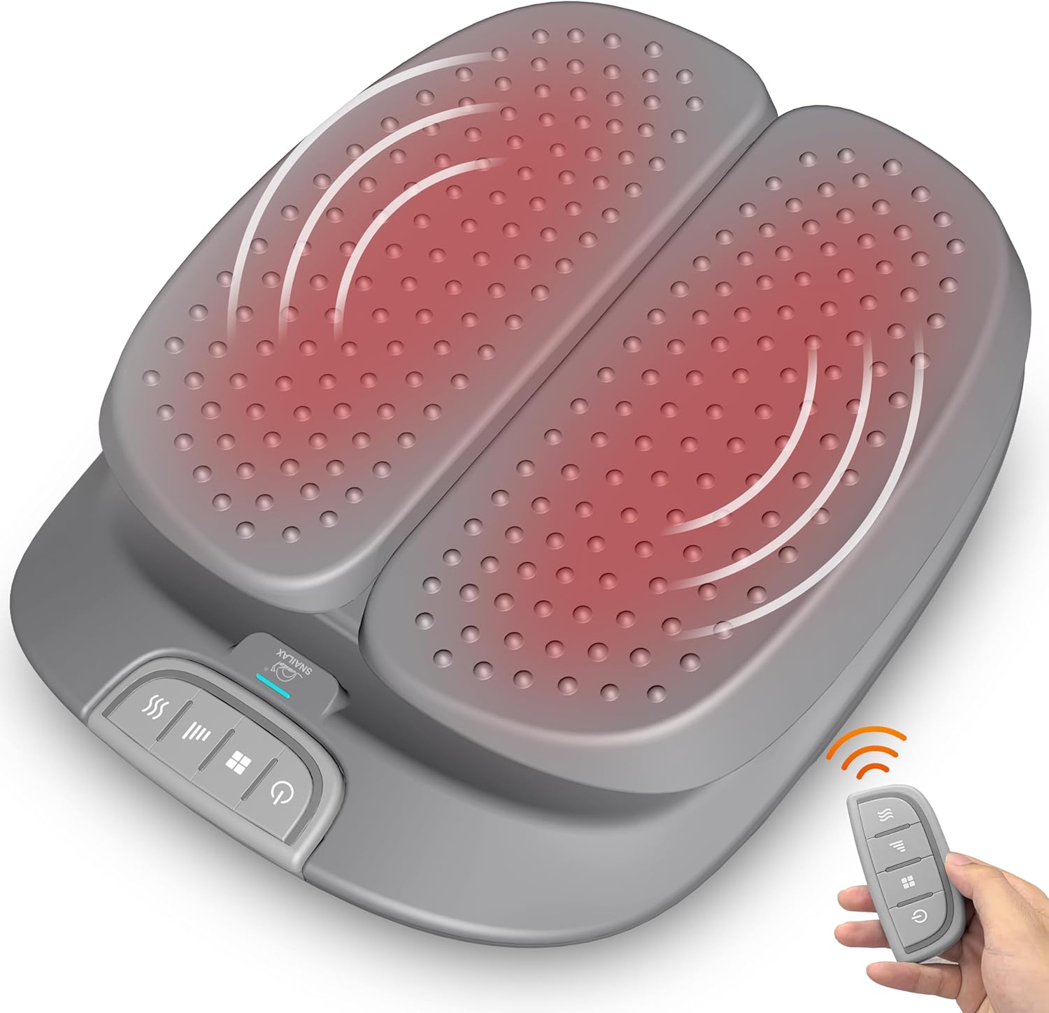 Snailax Shiatsu Fußmassagegerät mit Wärmefunktion, elektrisches Fußmassagegerät mit Vibration, Massagegerät für Fußmassage mit Fernbedienung, Geschenke