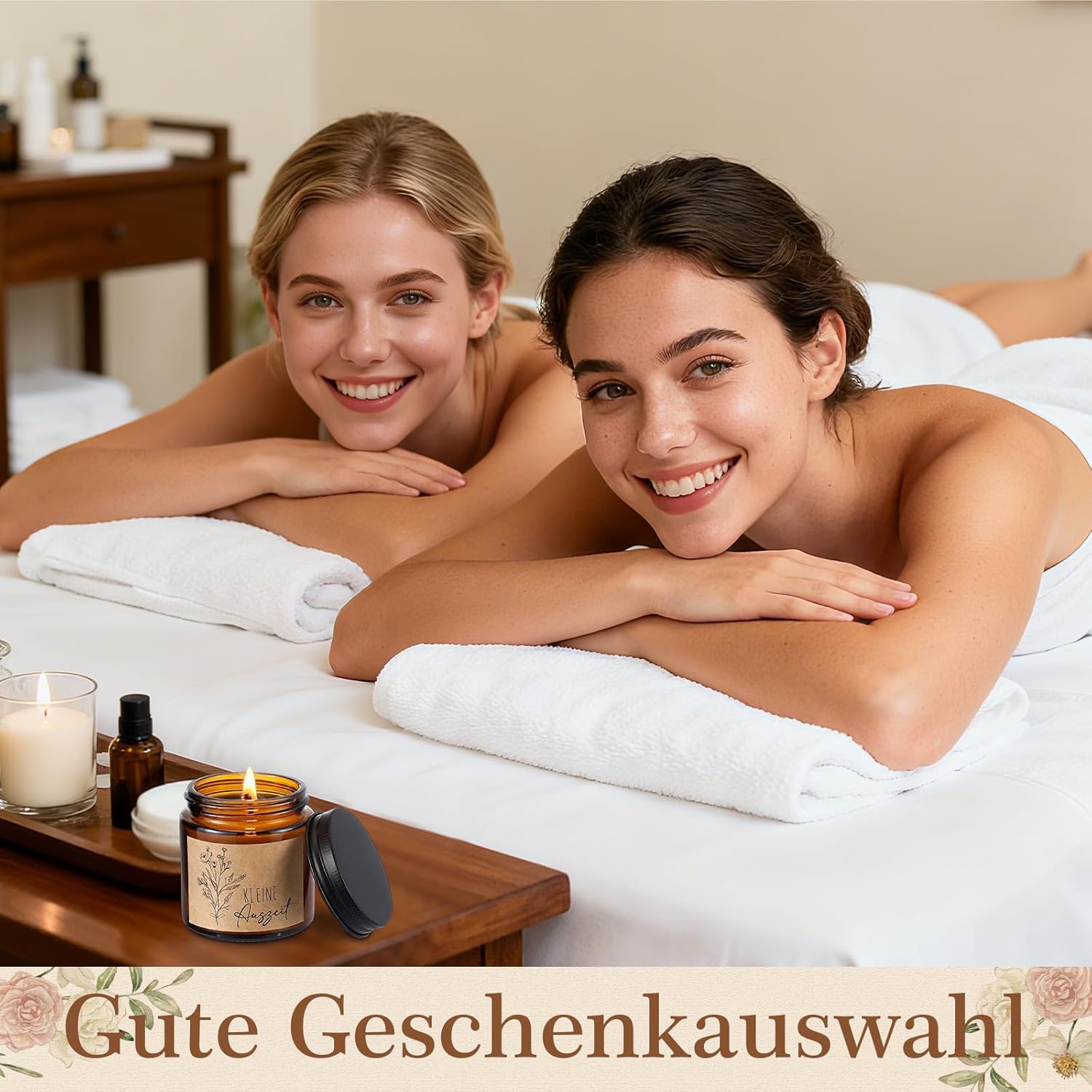 BBTO Kleiner Auszeit-Geschenkkorb, Wellness-Geschenkset für Frauen, Entspannungsrituale, Geschenkset für Sie, Muttertag, 18, 40, 50, 60, 70. Geburtstag, Geschenk für beste Freundin, Tante, Schwester, Mama, Oma – Bild 7