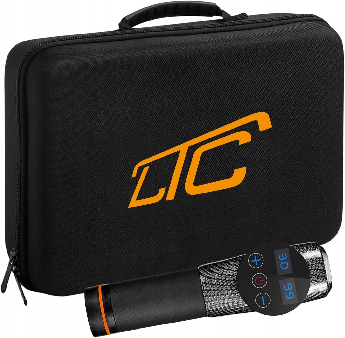 LTC Profi-Massagepistole mit 10 Aufsätzen – 30 Geschwindigkeitsstufen – Massagegerät für Nacken, Rücken, Schultern & Muskeln – LCD-Display – Kabellos & leise – Massagepistole – Koffer – Schwarz – Bild 4