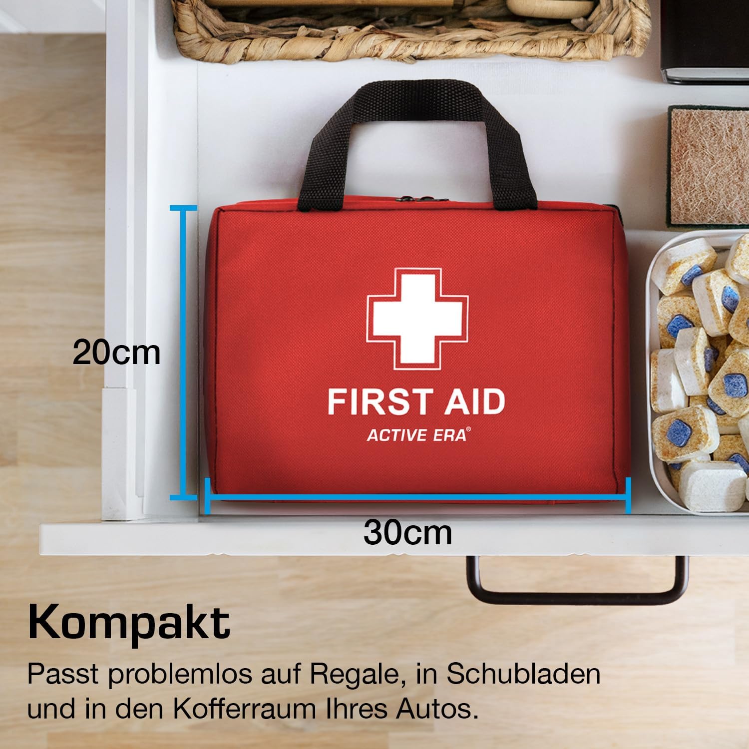 Active Era Premium Erste-Hilfe-Set – 320-teiliges Erste-Hilfe-Set – Notfallausrüstung inklusive CPR-Maske, Pflaster, Rettungsdecke für Zuhause, auf Reisen oder als Erste-Hilfe-Set im Freien – ISO 13485 – Bild 8