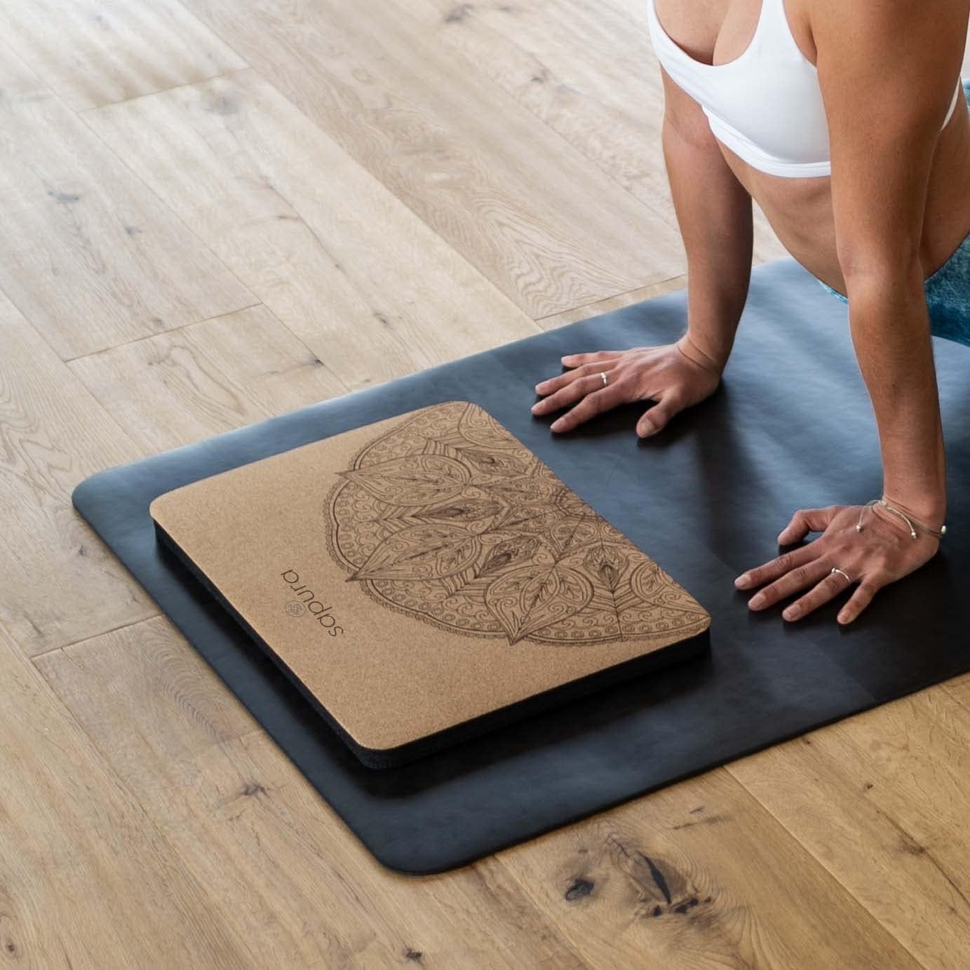 Kniekissen Yoga + Tasche Balance Pad Knieschoner Koordination Stabilität Balance Kissen Fitness Knie- und Ellenbogenschoner – Bild 8