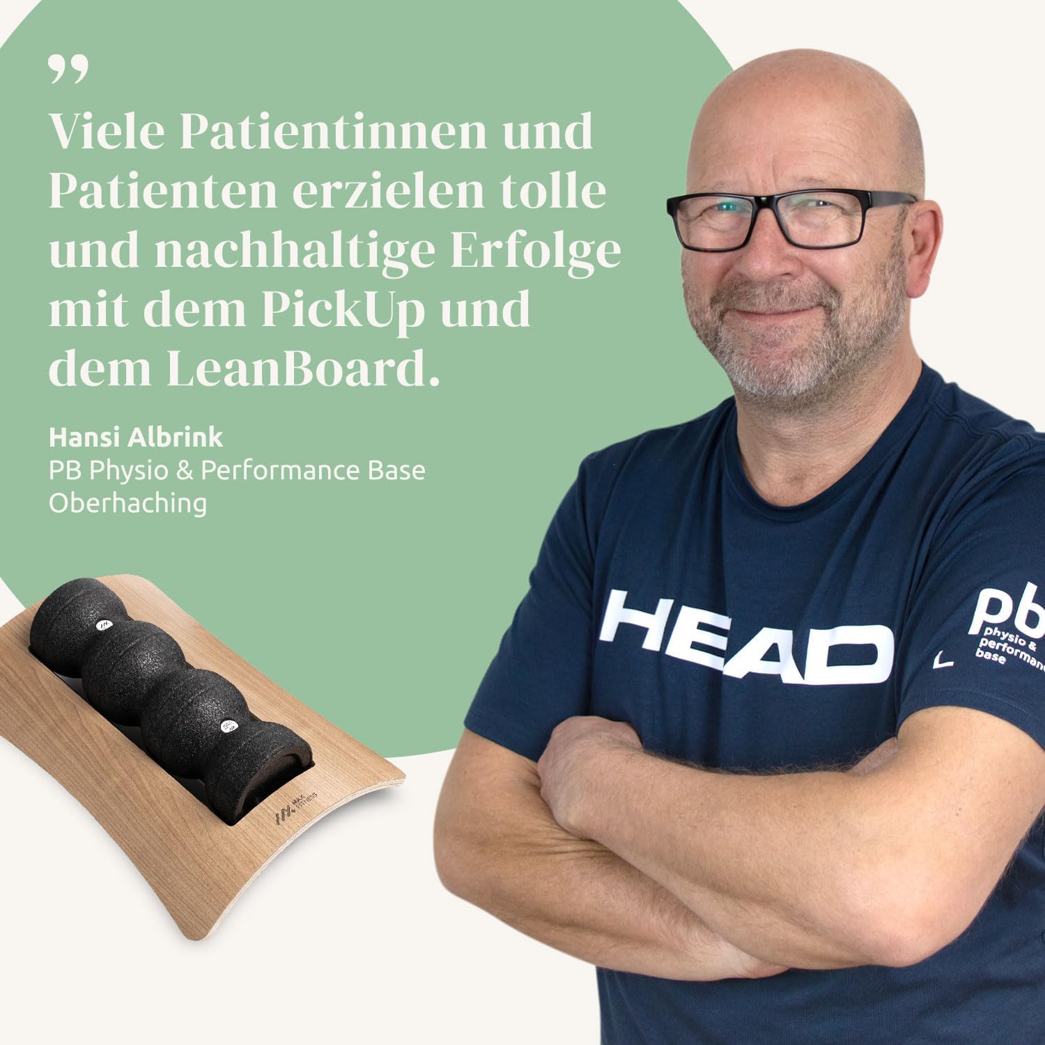 Max Fitness – Faszienrollen-Set mit Wandhalterung Advanced – inklusive LeanBoard & PickUp – 2 Schaumstoffrollen gegen Schmerzen (Rollenhalter Anthrazit/Wandhalterung Anthrazit, Faszien-Set Advanced) – Bild 5