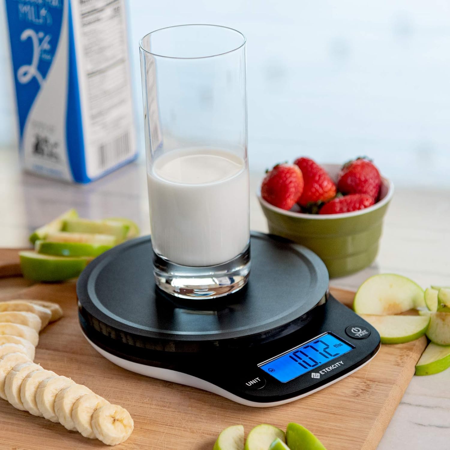 Etekcity Küchenwaage, digital, 0,1 g genau, 5 kg Waage, großes LCD-Display, Präzisionswaage mit Tara-Funktion, Küchenwaage für Lebensmittel, Schmuck, 5 kg, 0,1 g, Tiefschwarz – Bild 5