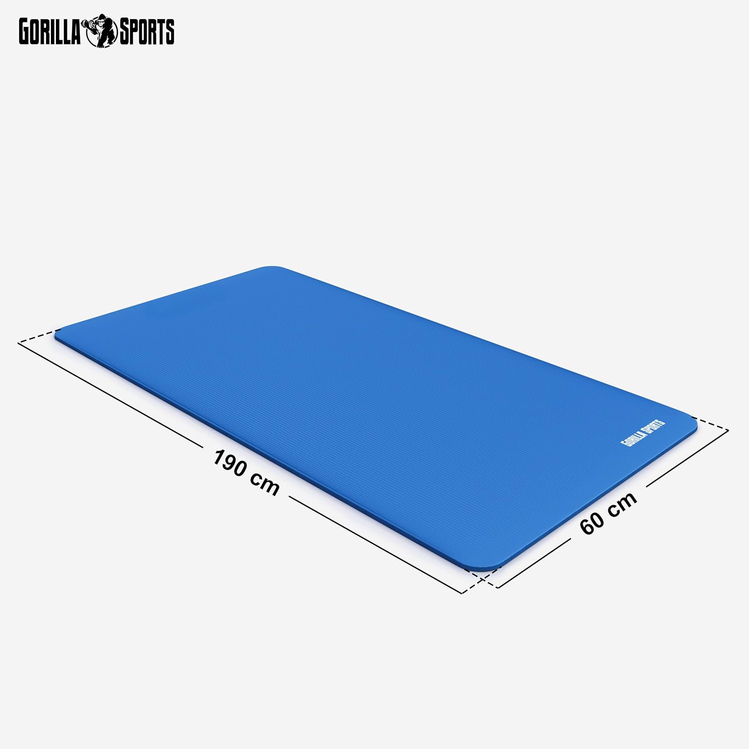 Gorilla Sports® Extradünne Yogamatte, 190 x 60 x 1,5 cm / 190 x 100 x 1,5 cm, rutschfest und phthalatfrei, Gymnastikmatte für Fitness, Yoga und Pilates, in 13 Farben – Bild 2
