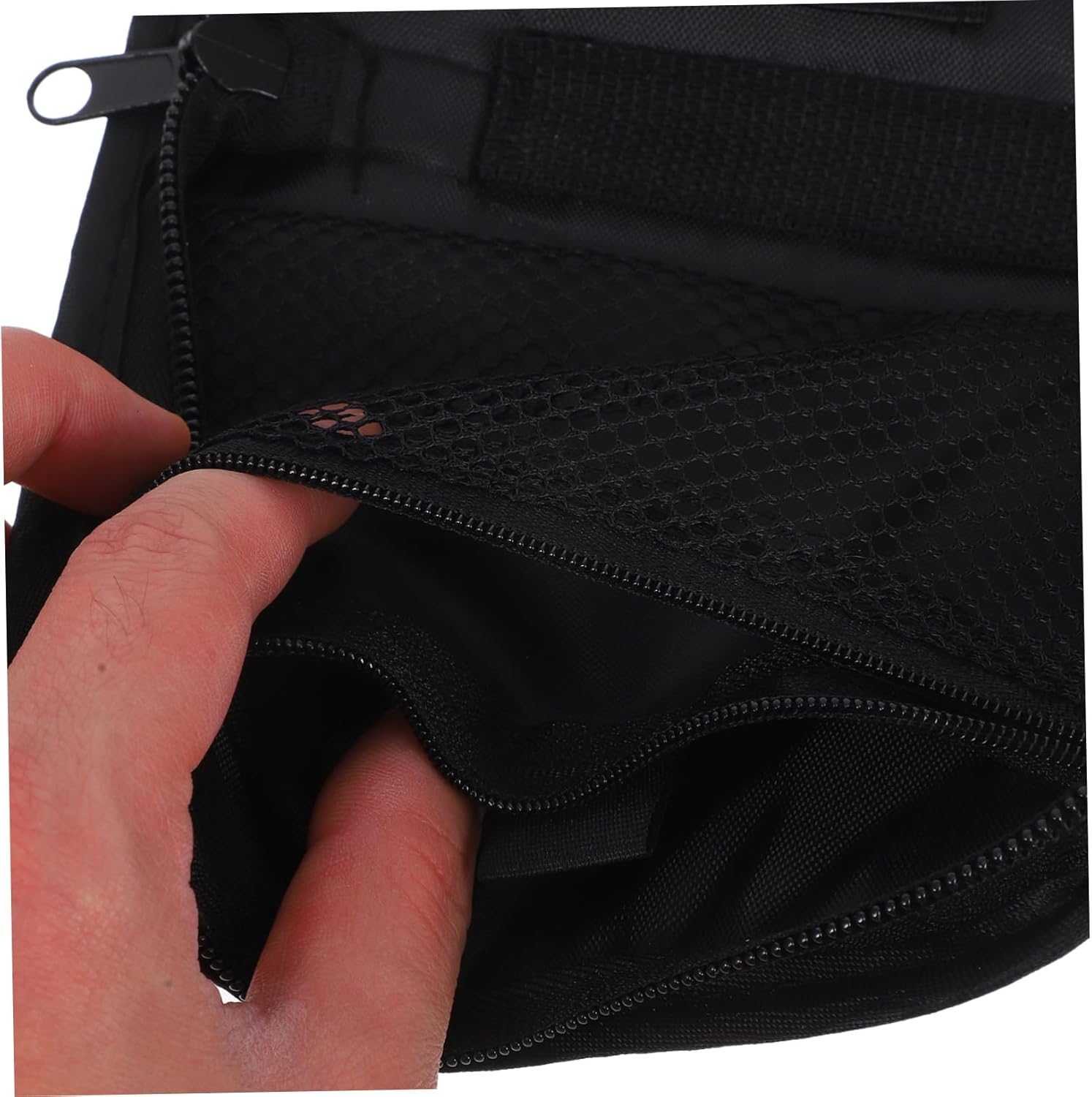 FRCOLOR Tragbare Blutzuckermessgerät-Tasche für Diabetikerbedarf mit stoßfestem Polyester-Organizer, kompakte Diabetes-Reisetasche 6,1 x 4,5 x 1,4 Zoll für die medizinische Versorgung unterwegs – Bild 3
