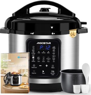 Aigostar Schnellkochtopf, 6 Liter, ...