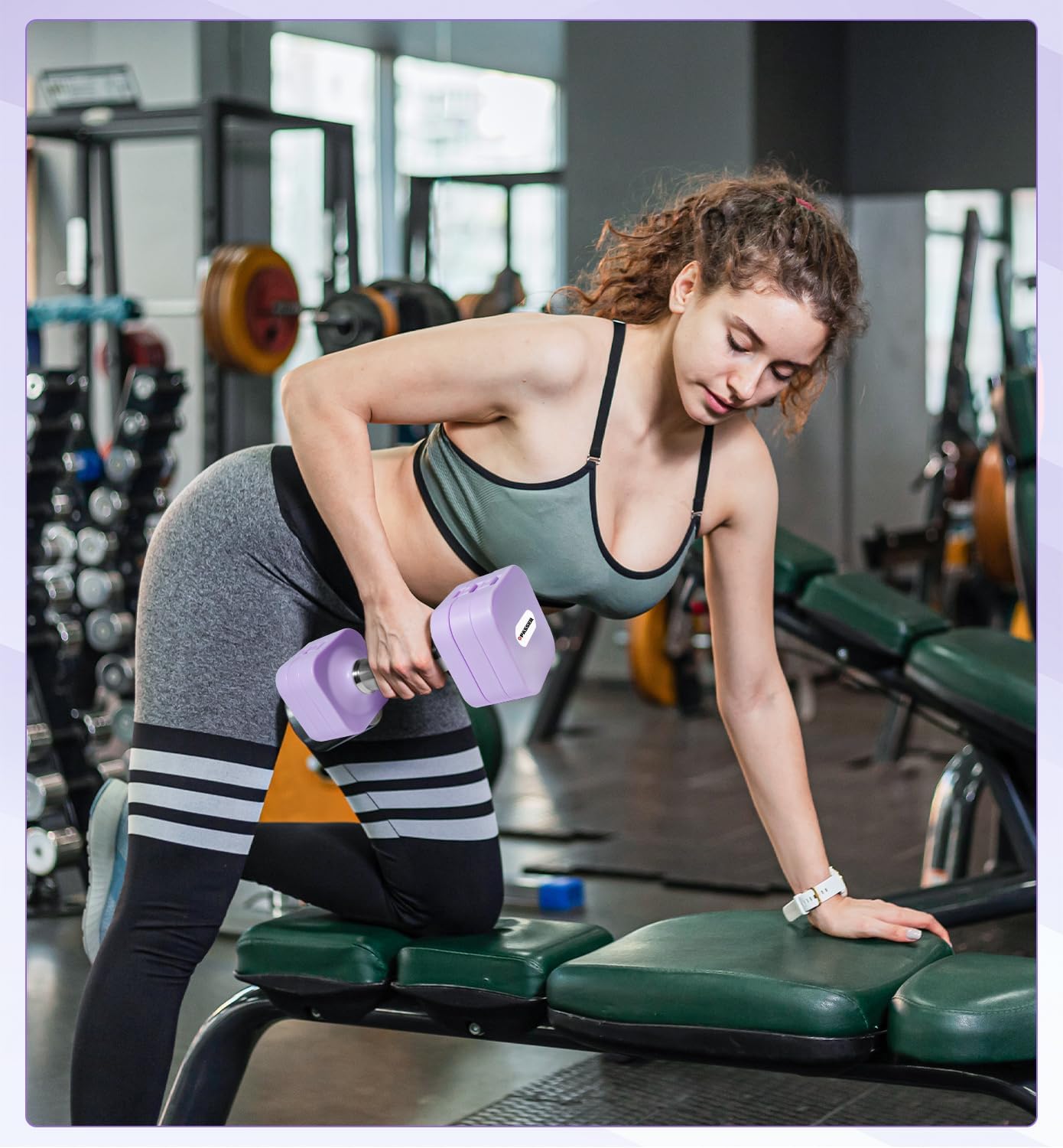 10 kg Hanteln verstellbar, 4-in-1 Hanteln verstellbar für Damen Herren, Hantel-Set, Hantel-Set für Zuhause, Fitnessstudio, Training, Krafttraining, Workout – Bild 7