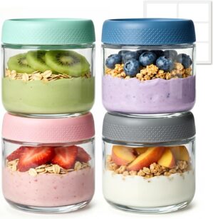 ComSaf Bunte Joghurtbecher to Go, 4...
