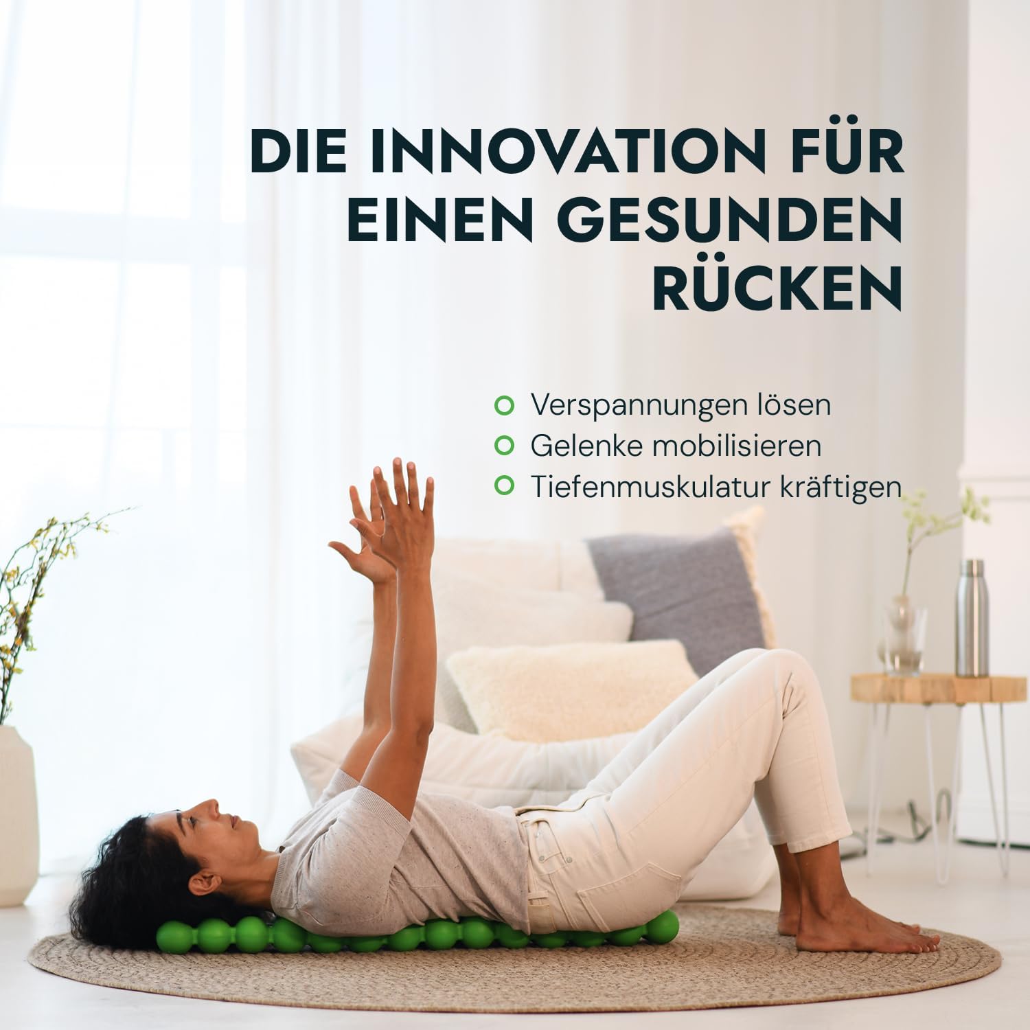 Spinefitter von Sissel Red | Massagegerät für Rücken & Gleichgewicht | Rückentrainer löst Verspannungen und Blockaden | Ideal für Pilates und Yoga | Zur Entspannung der Wirbelsäule | Für Zuhause und Praxis – Bild 2