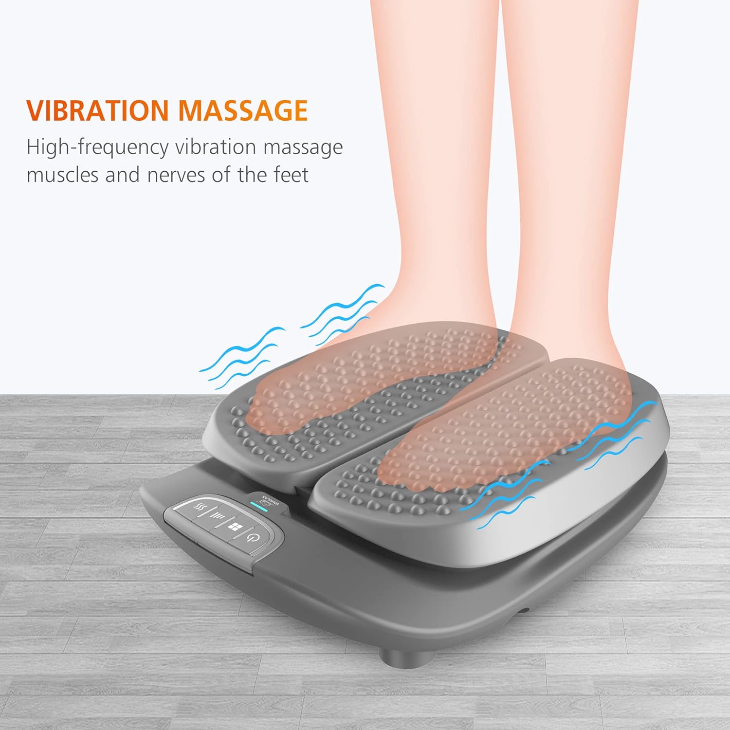 Snailax Shiatsu Fußmassagegerät mit Wärmefunktion, elektrisches Fußmassagegerät mit Vibration, Massagegerät für Fußmassage mit Fernbedienung, Geschenke – Bild 2