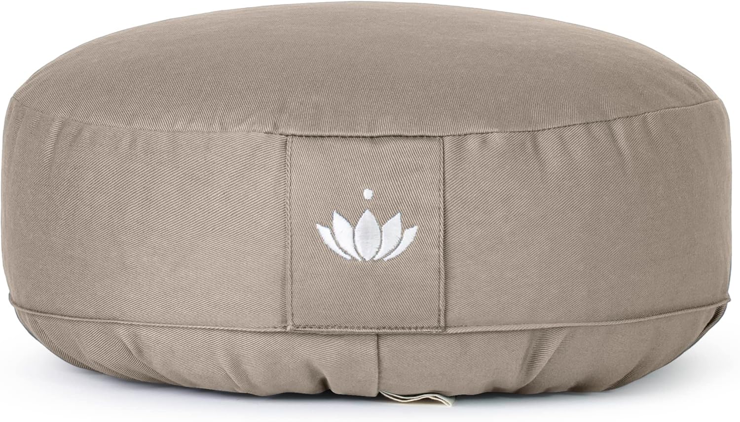 Lotuscrafts Yogakissen, Meditationskissen, extra niedrig – Höhe 10 cm – waschbarer Baumwollbezug – Yogakissen mit Dinkelfüllung – GOTS-zertifiziert – Bild 3