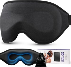 LitBear 3D-Schlafmaske für Seitens...