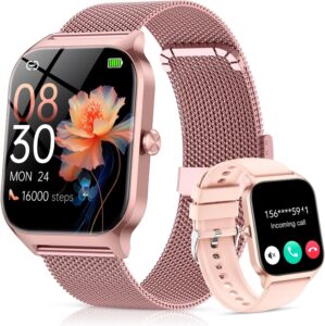 CASCHO Damen Smartwatch mit Telefon...