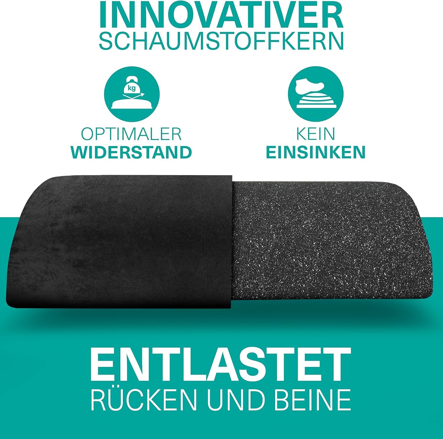 ERGOSUND Fußstützen-Schreibtisch (Testsieger) Premium-Schaumkern, höhenverstellbarer Fußhocker (rutschfest), ergonomischer Fußstützen-Schreibtisch, Home-Office-Zubehör, Fußstütze, Fußstütze, Fußstütze – Bild 3