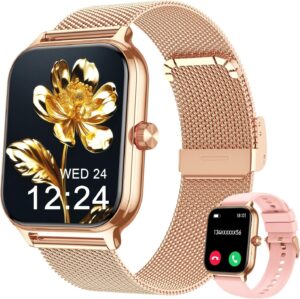 LODIMEKE Smartwatch Herren Damen Te...
