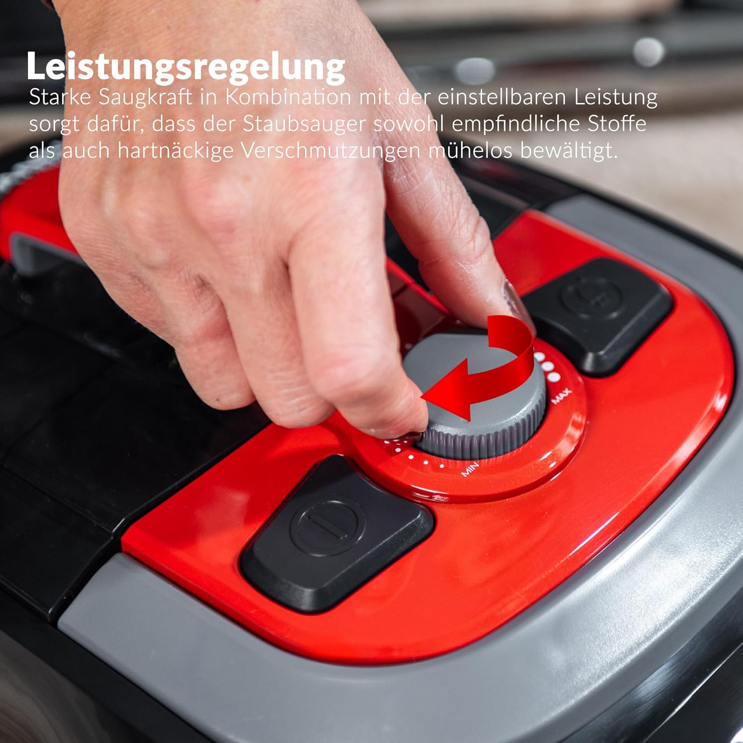 Lehmann Cyclone Beutelloser Staubsauger Schwarz | Leistungsstarke Zyklontechnologie, Staubbehälter 2,5 L, Doppelfiltration, HEPA-Filter, 6-Düsen-Set, Turbobürste – Bild 6