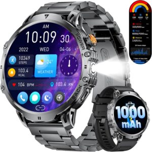 LIGE Military Smartwatch Herren –...